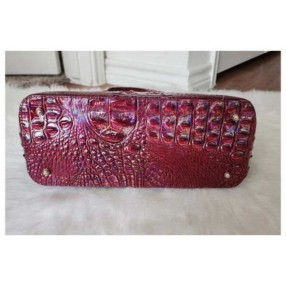 NWT Brahmin Medium Asher Sangria Melbourne Tote/dustbag - Picture 6 of 12